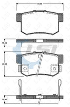 Load image into Gallery viewer, Rear Brake Pads and Rotors Set for Honda INTEGRA 2.0L TYPE R TYPE S 2001-2007