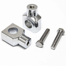 Load image into Gallery viewer, 7/8″22mm Motor Aluminium Handle Bar Mount Risers Clamp Chrome for ATV Quad Dirt
