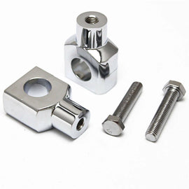 7/8″22mm Motor Aluminium Handle Bar Mount Risers Clamp Chrome for ATV Quad Dirt