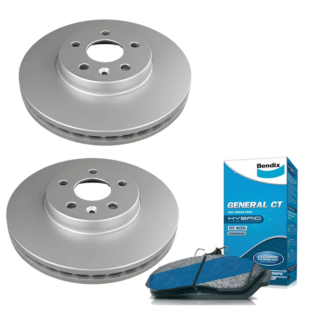 Bendix Front Brake Pads + Rotors for Holden Barina TM, Cruze JG JH DB1989, 276mm