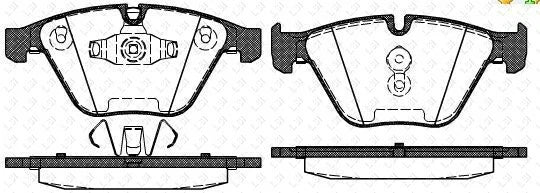 Front Remsa Brake Pads and Disc Rotors including Sensors for BMW X1 E84