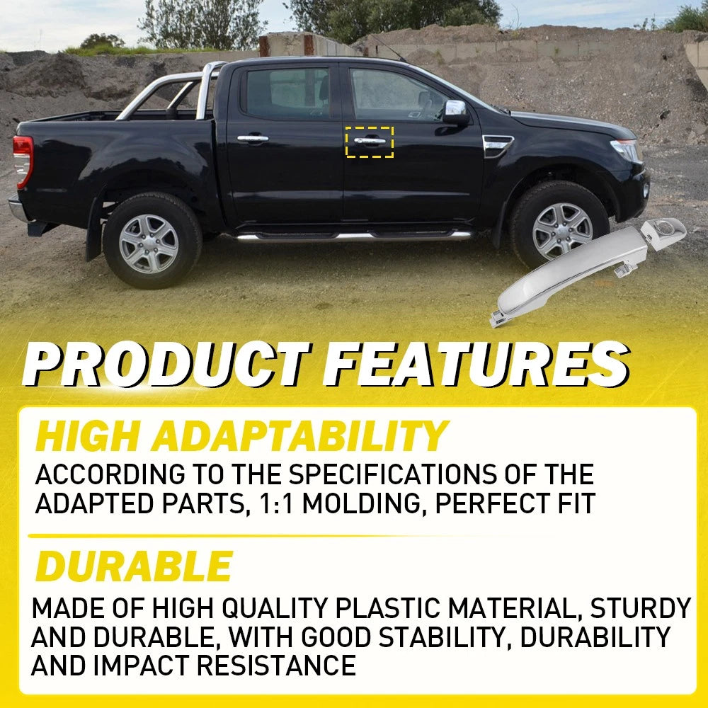 for Ford Ranger & Mazda BT50 12-18 Front Right Driver Side Door Handle Outer