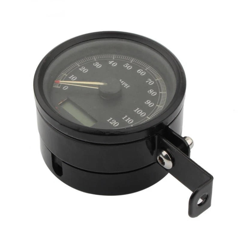 Black Side Mount Speedo Relocation Bracket For Harley Sportster XL883 1200 48 72