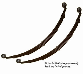 5 Leaf Eye to Eye Springs Trailer Parts One Pair Black Finish 1300kg per pair