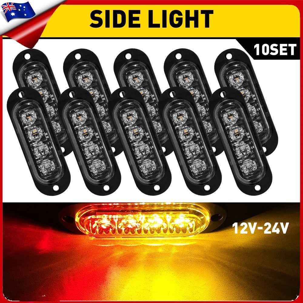 10x LED Clearance Lights Side Marker Lamp UTE Trailer Truck Caravan Lorry Boat