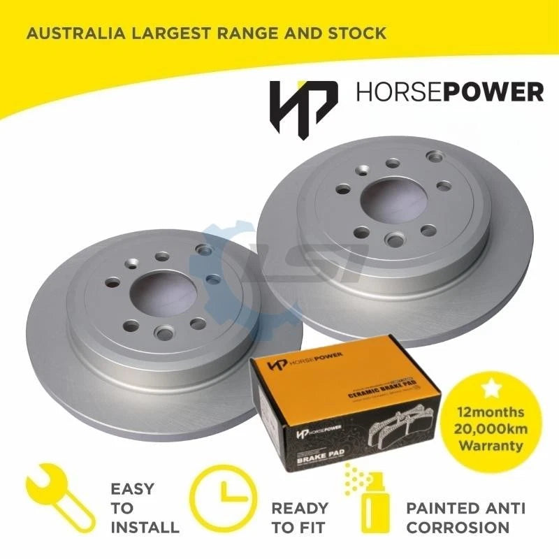 Rear Brake Pads and Disc Rotors Set for Ford FALCON BA BF FG 2002-16