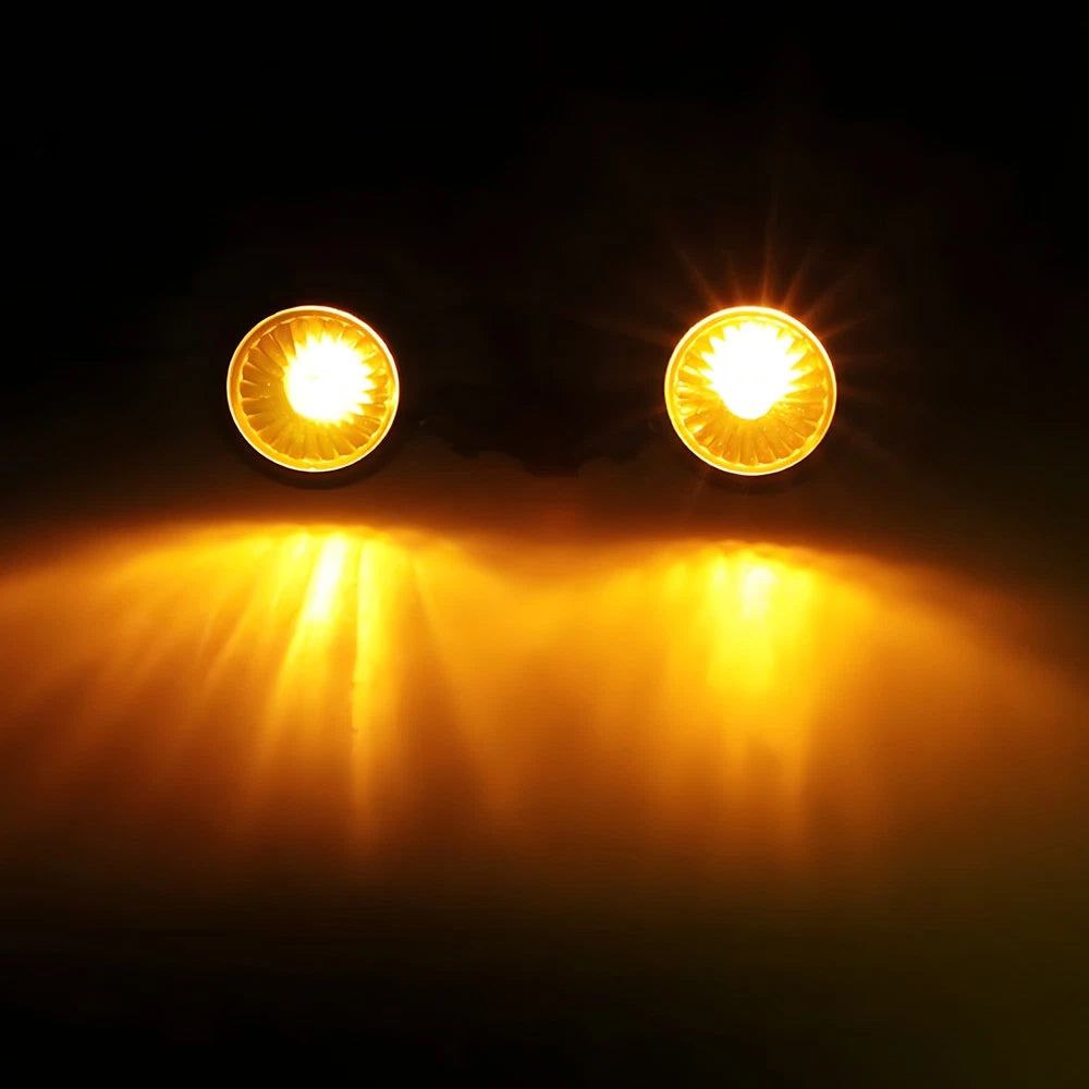 8X Motorcycle Indicators Mini LED Turn Signal Lights Blinkers Universal Lamp