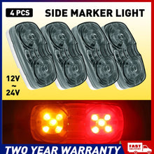 Load image into Gallery viewer, 10 LED CLEARANCE LIGHTS SIDE MARKER LAMP RED AMBER TRAILER TRUCK CARAVAN 12-24V