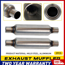 Load image into Gallery viewer, 2" Inch Megapower Exhaust Hotdog Resonator Muffler Glass Pack 12" Long High AUS.