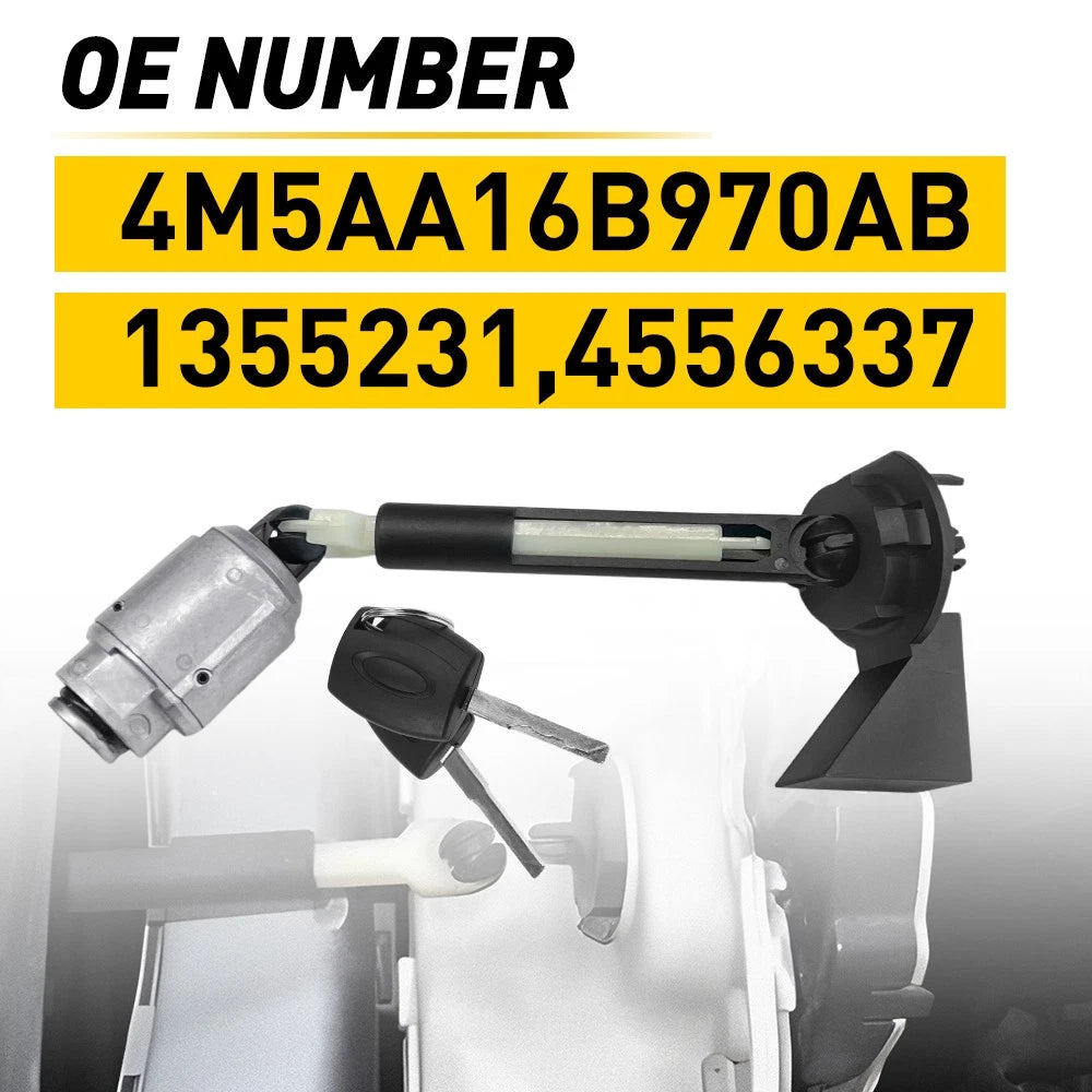 2 Keys Bonnet Release Lock Latch Set Repair Kit For 04-12 Ford Focus MK2 1343577