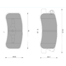Load image into Gallery viewer, Rear brake pad set Bosch suits Mitsubishi Outlander 2.4L 3.0L