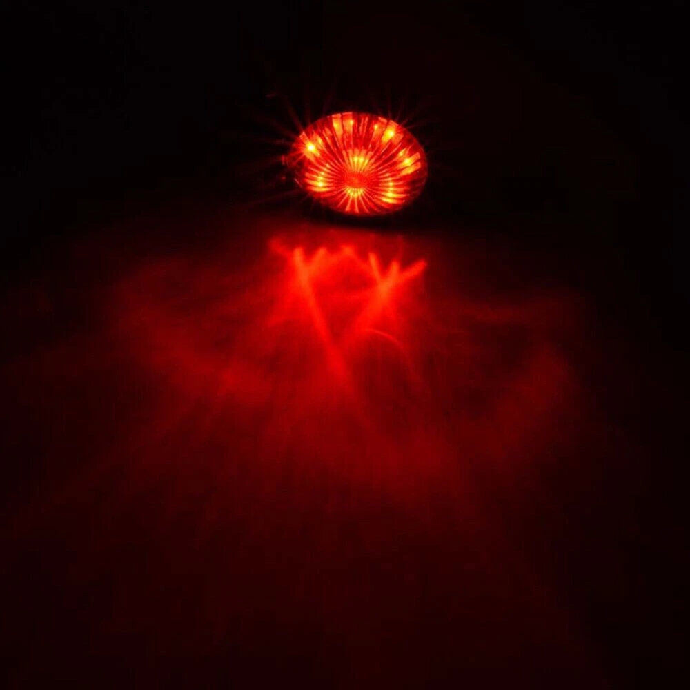 LED Rear Motorcycle Black Brake Tail Light For Harley Bobber Chopper Cafe Racer