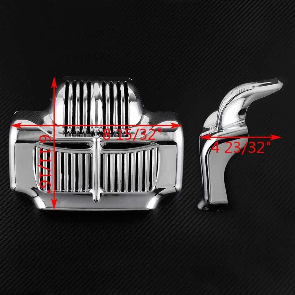 Chrome Oil Cooler Cover For Harley Touring Electra Street Glide Road King 11-15