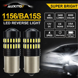 LED Light Bulb BA15S 1156 Brake Turn Reverse Stop Tail White Car Globe NEW AUS
