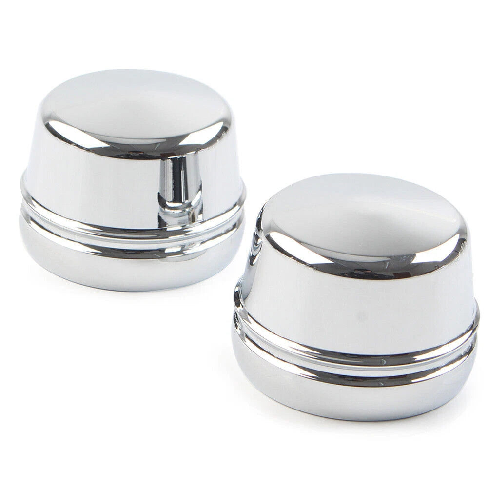 Chrome Front Axle Cap Nut Covers For Harley Dyna Softail Sportster XL 883 1200