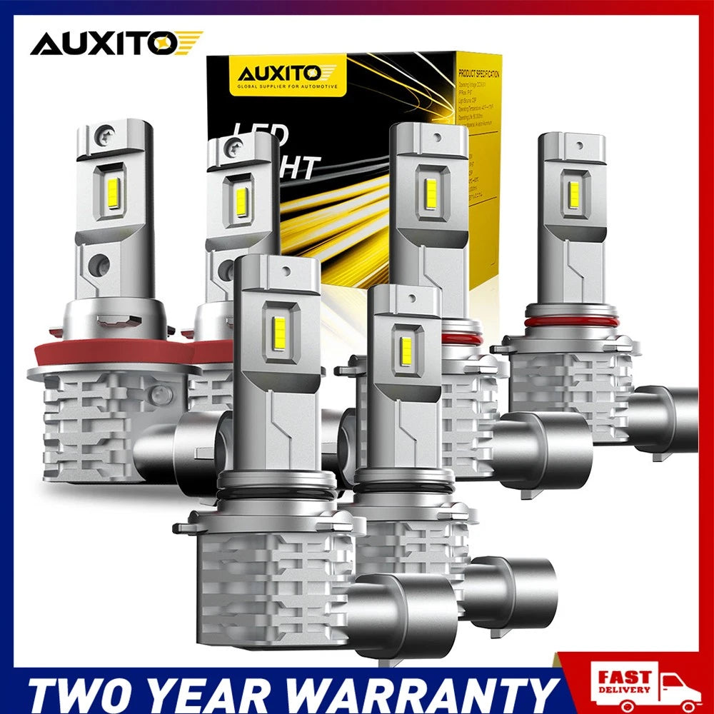 9005 9006 H8 H9 H11 LED Headlight Bulbs 240W 60000LM Hi/Low Beam 6500K NEWA