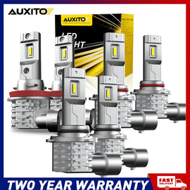 9005 9006 H8 H9 H11 LED Headlight Bulbs 240W 60000LM Hi/Low Beam 6500K NEWA