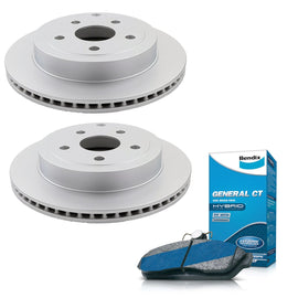 Rear Bendix Brake Pads + Rotors for Holden Commodore VE VF V6