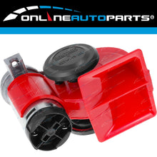 Load image into Gallery viewer, Stebel Nautilus RED Car Air Horn Kit 12 volt LOUD 139dB Electric Relay