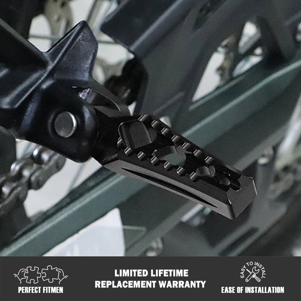 Black Rear Passenger Foot Pegs Pedal Mount For Surron Sur-Ron Ultra Bee 2023+ST