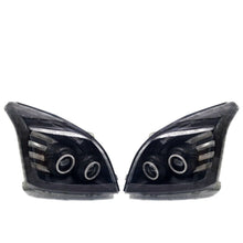 Load image into Gallery viewer, For Toyota Prado 120 Series 02-09 LED Headlights Pair Front Lamp Angel Eye Black