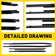 Load image into Gallery viewer, For TOYOTA HILUX 2015-23 OUTER WINDOW SEALS WEATHER STRIP 4 Doors CLIP ON 4PCS