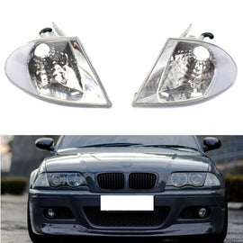 2x Crystal ClearTurn Signal Indicator Corner Light For BMW E46 Sedan 4D 99-01 ST