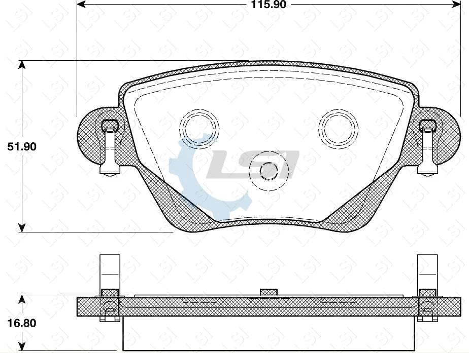 Rear Brake Pads and Disc Rotors Set for Jaguar X TYPE 2.0 2.1 2.5 3.0 2001-2004