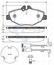 Load image into Gallery viewer, Front Brake Pad + Disc Rotor for Mercedes Benz E200 E240 E280 E320 W211 wo sport