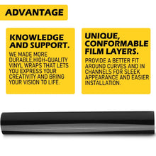 Load image into Gallery viewer, Bubble Free Polish Gloss Black Vinyl Film Wrap Auto Body Cars Decals 1.5Mx30CM