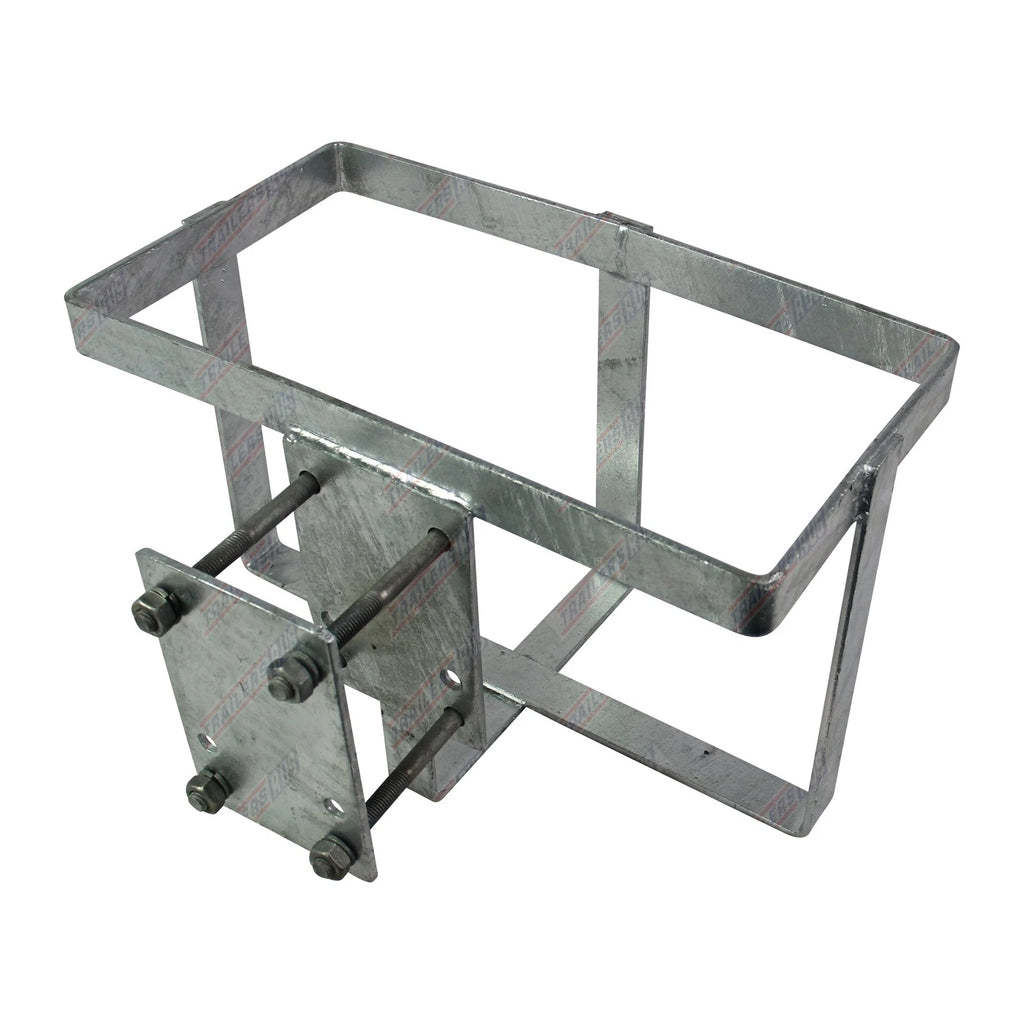 GALVANISED Jerry Can Holder Bolt-On Offroad Camping Trailer Caravan Camper