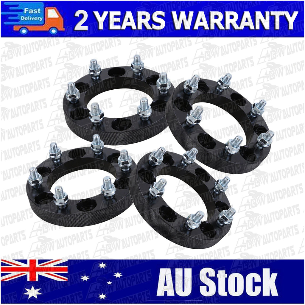 4PCS 25mm 6x139.7MM M12x1.5 Wheel Spacers For Pajero Hilux Triton Ranger 6 Stud
