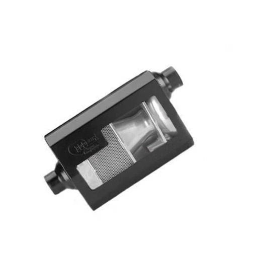 Hooker Aero Chamber Muffler 2.5in. Single Offset Inlet/Centre Outlet HK21502