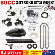 Load image into Gallery viewer, 80CC 2 Stroke Motor Motorised Bike Kit Bicycle Motorized Engine Conversion Kit