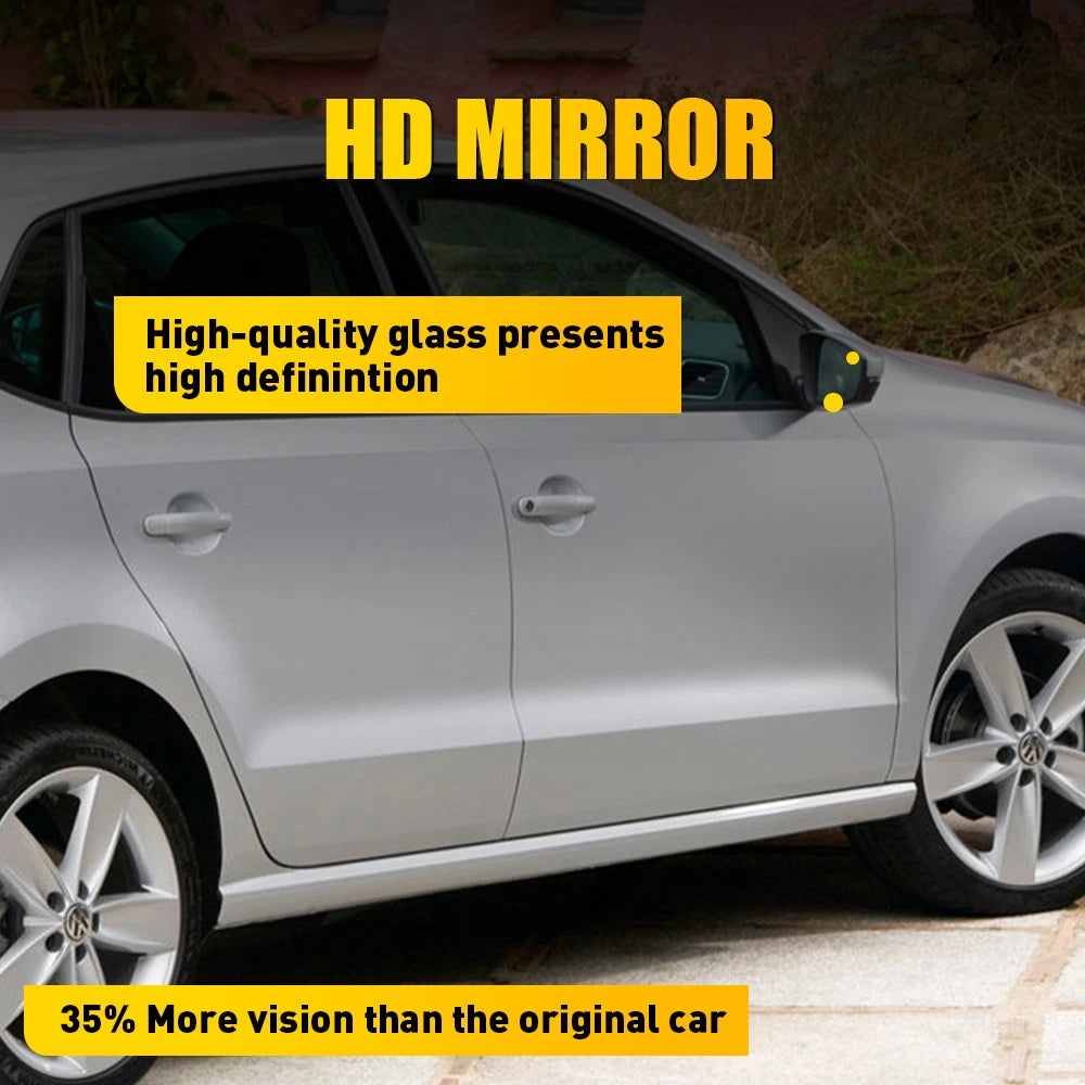 Right Side Mirror glass Heated Convex w/ Plate Base PlarFor VW POLO 2010-2017