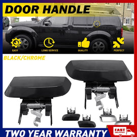 Rear Outer RH LH Door Handle 82606EA502 For Nissan Pathfinder R51 2005-13. A