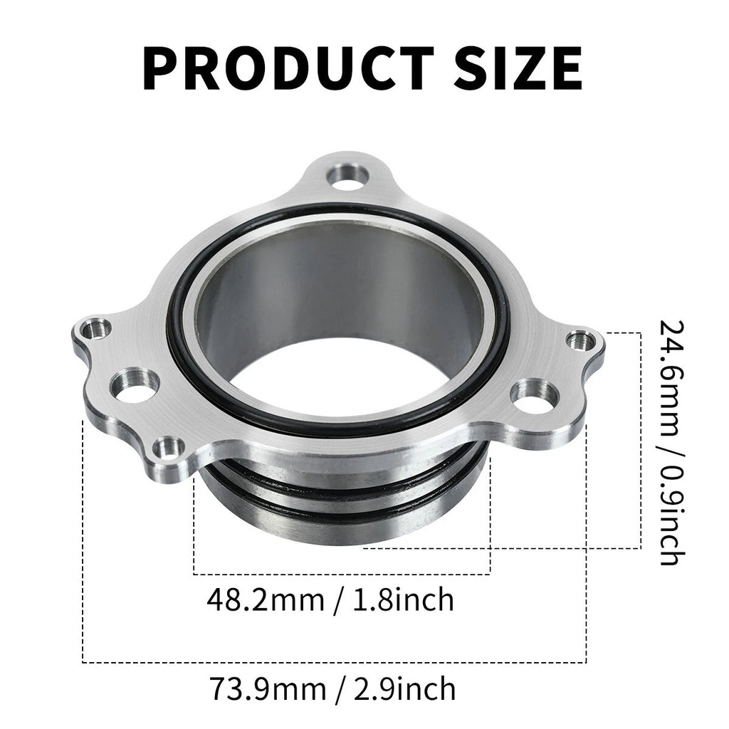 CNC NO LEAK O-ring Exhaust Manifold Flange Silver For Honda CR125 1990-2002 ST