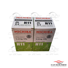 Load image into Gallery viewer, H11 Halogen Headlight PGJ19-2 Globe Bulb 12V 55W Long Life Michiba x 2pc