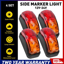 Load image into Gallery viewer, LED Clearance Lights Side Marker Red Amber Trailer Lamp Truck Caravan 12V