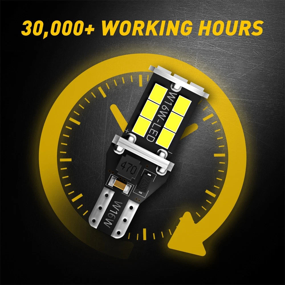 Pair T15 Canbus LED Free Light Backup Turn Tail Reverse Globes Projector Lens AU