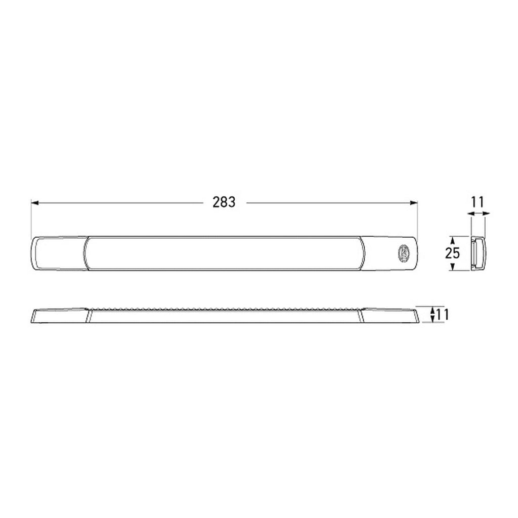 HELLA LED Safety Daylights Lamp Surface Mount 12v 1009