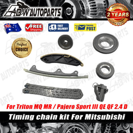 Timing Chain Kit Fit Mitsubishi L200 Triton Pajero Sport III 2.4D 4N15 2015-