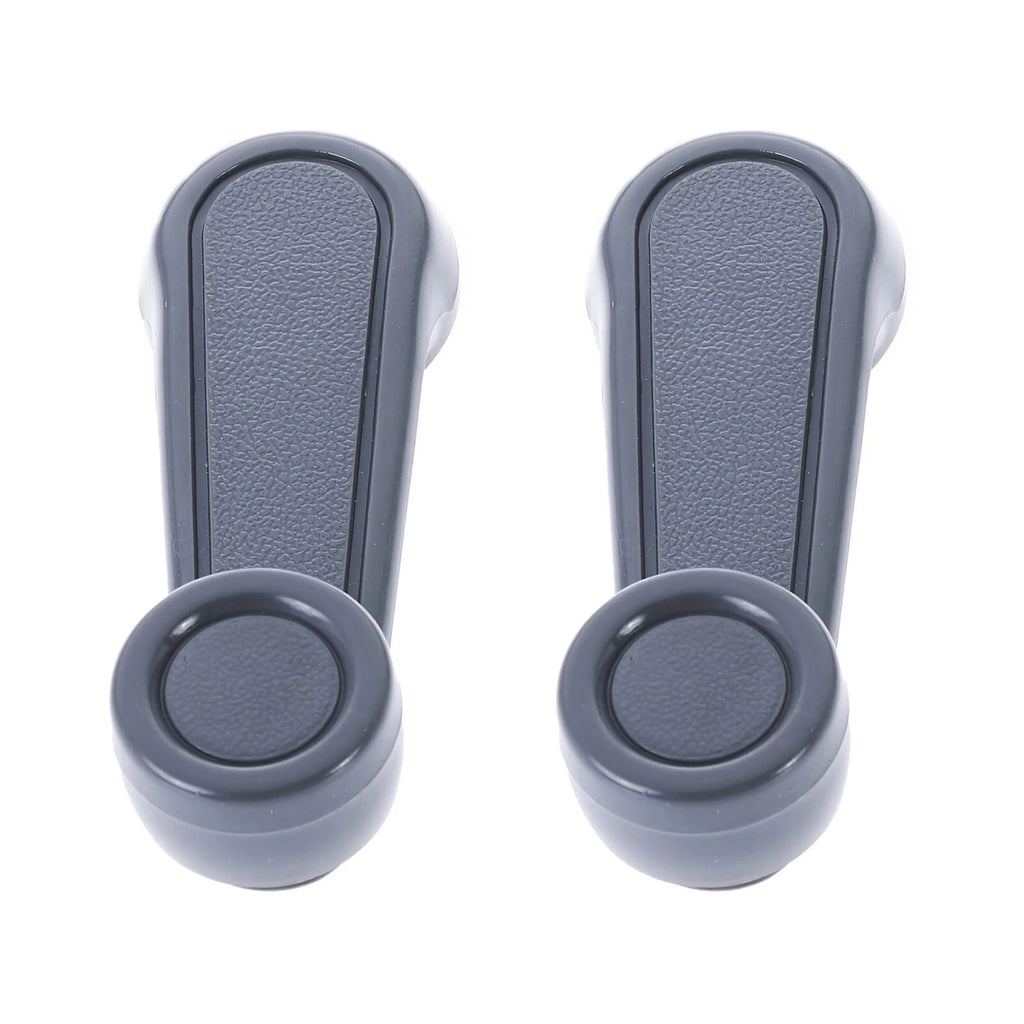2pc Left & Right Manual Window Crank Handle Grey for Toyota Landcruiser & Hilux