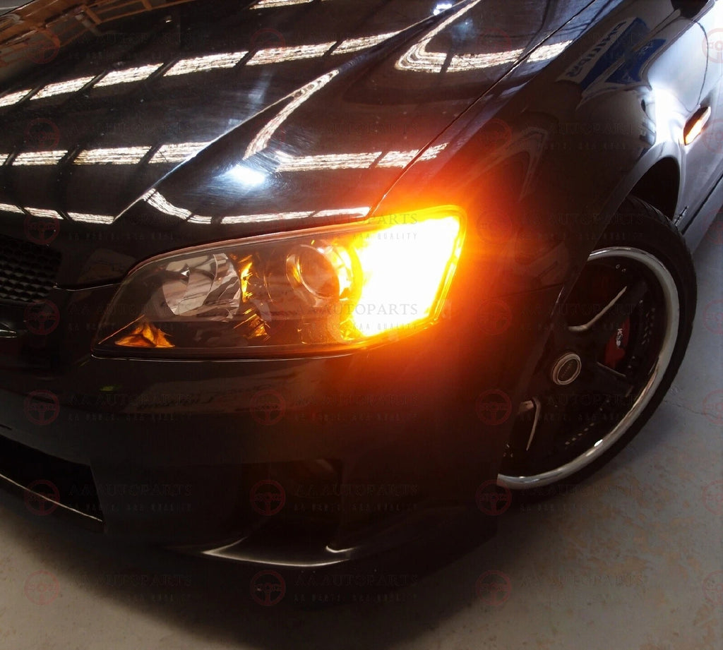 LED Amber Front / Rear Indicators Bulbs 2PCS Holden Commodore VT VX VU VY VZ VE