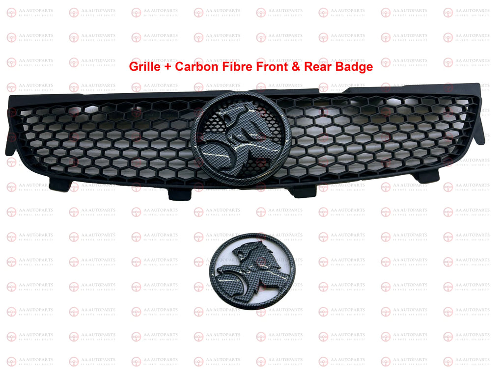 Grille & Complete Carbon Fibre Badge Set Holden Commodore Series 1 VE SV6 SS