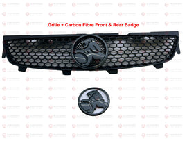 Grille & Complete Carbon Fibre Badge Set Holden Commodore Series 1 VE SV6 SS