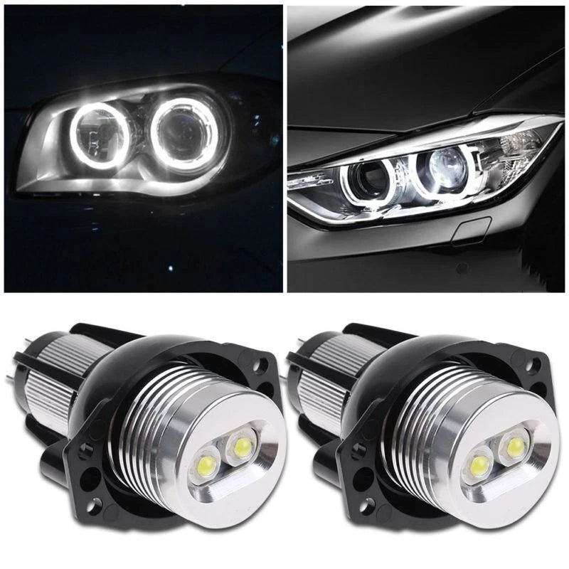 For E90 E91 3Series Angel Eye Halo Ring LED Light 6W Marker Bulb Xenon White ST
