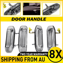 Load image into Gallery viewer, 8x CLIP CHROME Front Rear Left Right Outer Door Handle for Mitsubishi Pajero NH