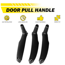 Load image into Gallery viewer, RH/LH Black Inner Inside Door Handle Pull Trim Cover 3PCS For BMW E70 E71 X5 X6