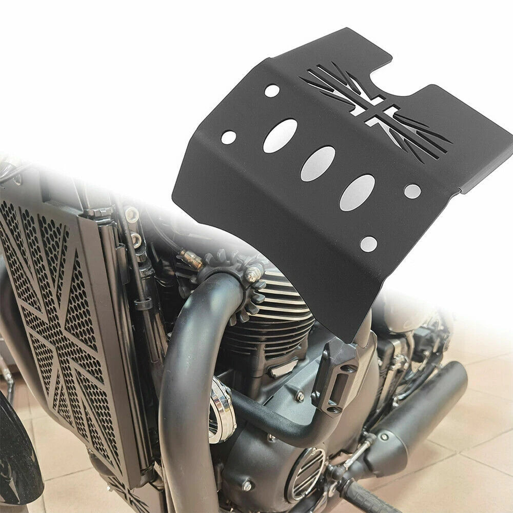 Black Skid Plate Engine Guard Protector Cover For Triumph Bonneville Bobber T120